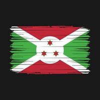 Burundi Flag Brush Vector Illustration