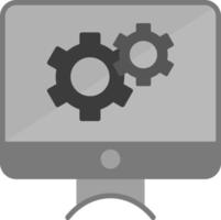 monitor de icono de vector