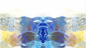 Abstract Rorschach imagery forms and flows - Loop video