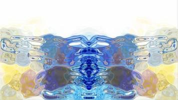 Abstract Rorschach imagery forms and flows - Loop video