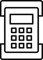 icono de vector de calculadora