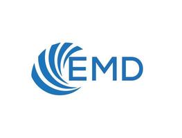 EMD letter logo design on white background. EMD creative circle letter logo concept. EMD letter design. vector