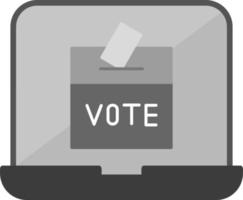 en línea votación vector icono