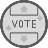 icono de vector de voto