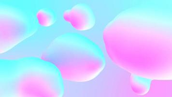 Colorful Stylish Liquid Bubbles Shapes video