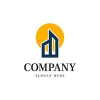 modern abstract building simple logo vector