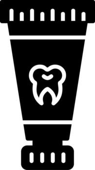 icono de vector de pasta de dientes