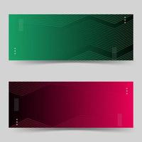 abstract background banners with gradations set collection vector