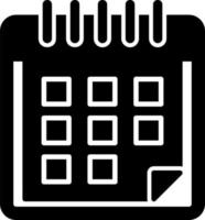 icono de vector de calendario