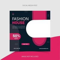 Fashion sale social media post template, New arrival fashion template vector