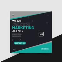 Digital Marketing, SEO expert, Grow your Business Social Media post design template vector