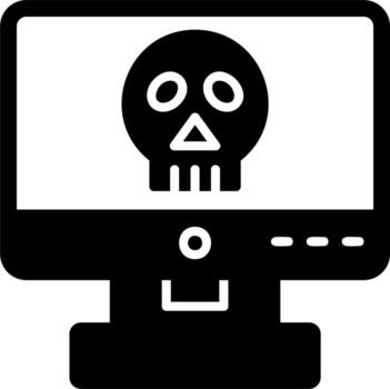 Computer Hacking Vector Icon