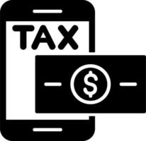 Online Tax Paid Vector Icon