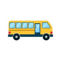 Simple bus vector illustration isolated on white background