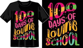 100th days of school, hundred days t shirt design, 100th days celebration t shirt vector