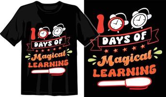100th days of school, hundred days t shirt design, 100th days celebration t shirt vector