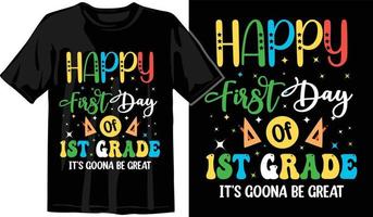 100 días de escuela, diseño de camiseta de cien días, camiseta de celebración de 100 días vector