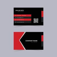 negocio tarjeta diseño modelo rojo para impresión vector