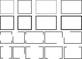 RECTANGLE SVG, Rectangle Outline Svg, Rectangle Frame Svg, Split Square Svg, Square Frame SVG, PNG, EPS, DXF vector