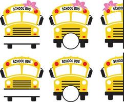 School Bus SVG, School Bus Monogram, Bus SVG, PNG, EPS, DXF vector