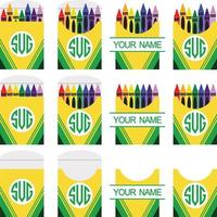 Crayon Svg, Crayon Label Svg, Pencil Svg, Crayon Split Monogram Svg, Crayon svg, Crayon Wrapper Svg, Crayon Cut File vector