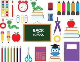 School Supplies SVG, School SVG, Back To School SVG, School Kit Svg, Teacher Svg, School Cut File, School Clipart vector