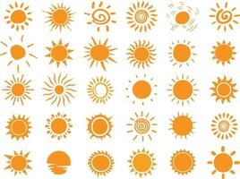 Sun Svg Bundle, Sun Clipart, Sun vector, Sun cricut, Sun cut file, Sun silhouette, Monogram sun svg, Smiley Sun Svg, Png, Dxf vector