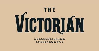 victoriano estilo alfabeto, lujoso serif letras, antiguo fuente para antiguo pasado de moda logo, titular, monograma, Clásico tipografía. vector tipográfico diseño.