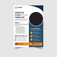 Creative marketing agency corporate business company flyer design templates vector