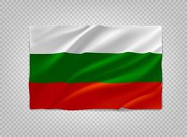 White, Green, Red, flag of Hungary. 3d vector object isolated on transparent