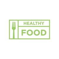 Healthy food vector logo design