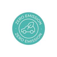 Zero Emission vector icon. Simple element illustration