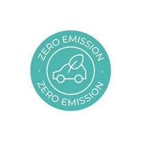 Zero Emission vector icon. Simple element illustration