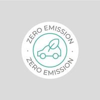 Zero Emission vector icon. Simple element illustration