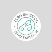 Zero Emission vector icon. Simple element illustration