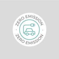 Zero Emission vector icon. Simple element illustration