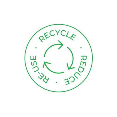 Reduce Reuse Recycle Logo Vector Art, Icons, and Graphics for Free Download