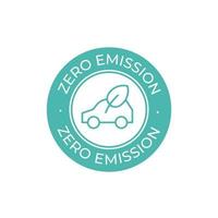 Zero Emission vector icon. Simple element illustration