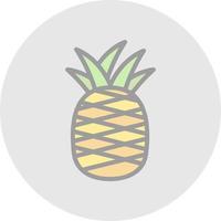 Pineapple Vector Icon Design