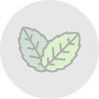 Herb Leaf Vector Icon Design