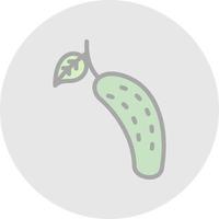 diseño de icono de vector de pepino