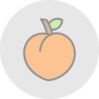 Peach Vector Icon Design