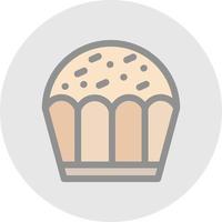 diseño de icono de vector de cupcake