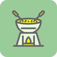 Fondue Vector Icon Design