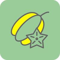 diseño de icono de vector de carambola