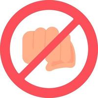 No Assaulting Vector Icon