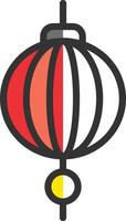 Sky Lantern Vector Icon Design