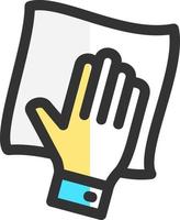 Wipe with Hand Vector Icon Design