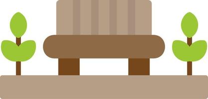 Park Bench Vector Icon