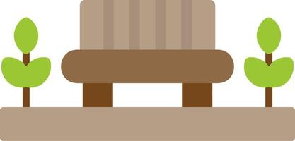 Park Bench Vector Icon